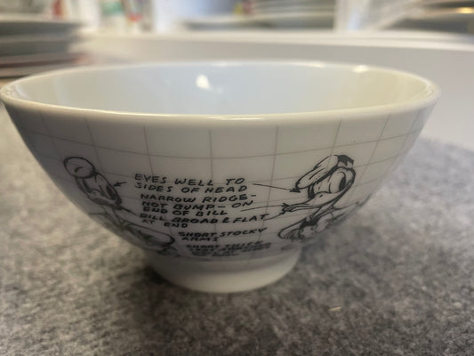 Donald Duck 5.5" Bowl - Disney Sketch Model Board Drawings