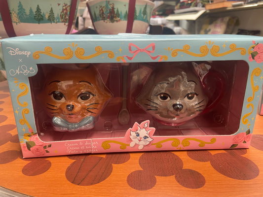 Aristocats Cream and Sugar Bowls - Toulouse & Berlioz