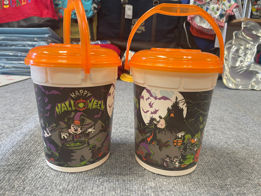 DISNEY PARKS Brand New Halloween Popcorn Bucket Mickey Minnie Mouse Goofy Pluto Donald Duck