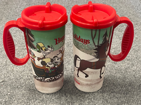 Disney Brand New HOLIDAY Mug Mickey Minnie Mouse Pluto Donald Duck Goofy