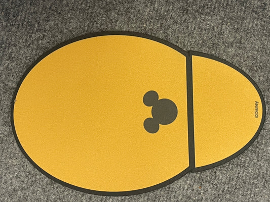Mickey Mouse computer mouse pad - M's footprint - Internal DISNEY COMPANY item
