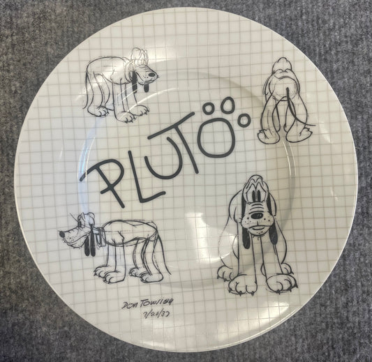 PLUTO 8" Plate - Sketch Model Board Drawing