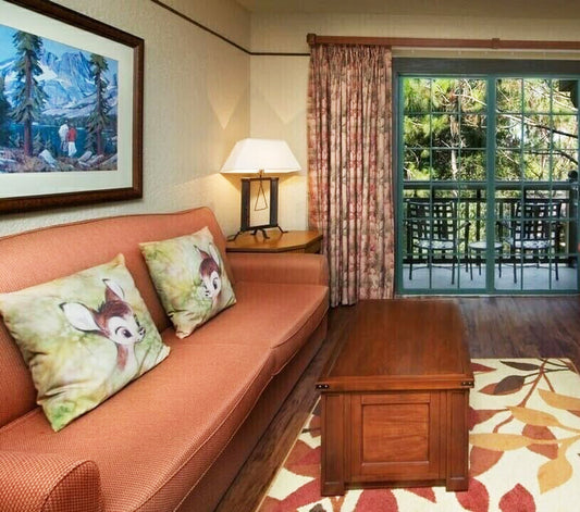 Bambi & Thumper Pillow Walt Disney World Wilderness Lodge Resort Boulder Ridge