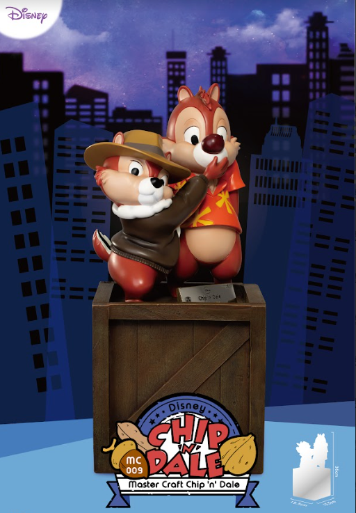 Disney Chip 'n Dale Master Craft Table Top Statue