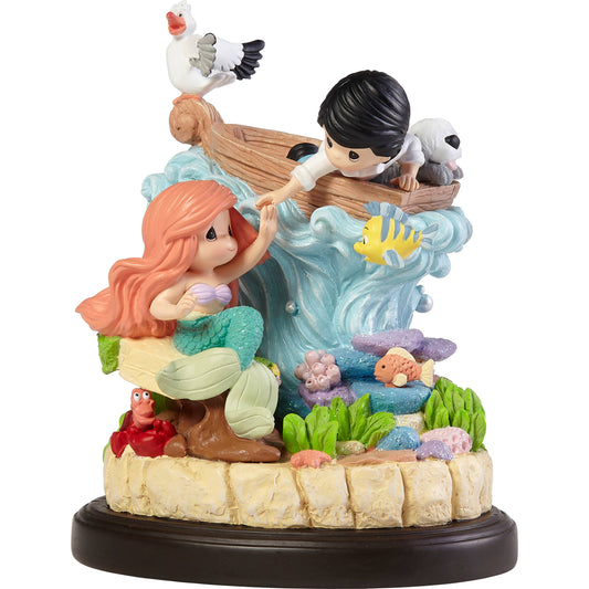 Disney The Little Mermaid Under The Sea Musical - Precious Moment - Eric, Ariel, Flounder, Scuttle