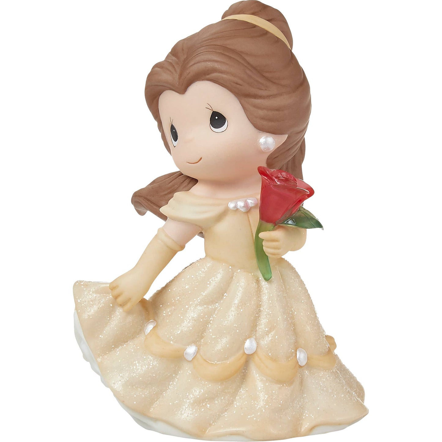 Precious Moments Disney Belle With Glass Rose Figurine - Beauty and the Beast