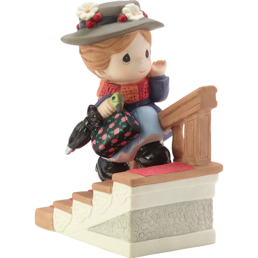 Mary Poppins On Banister Figurine Precious Moments Disney