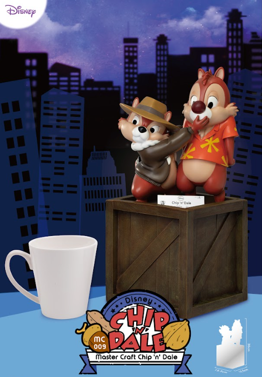 Disney Chip 'n Dale Master Craft Table Top Statue