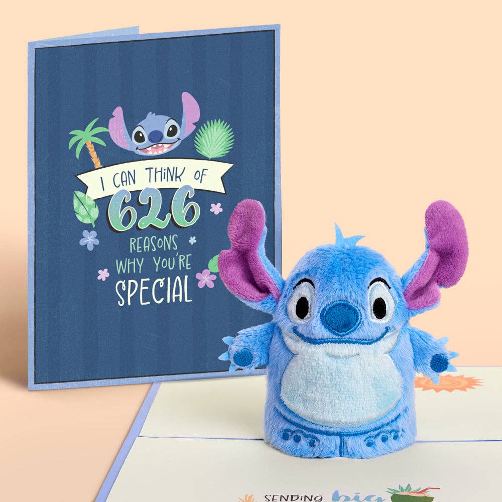6x8" Disney's Stitch '626 Reasons' Plushpop Card