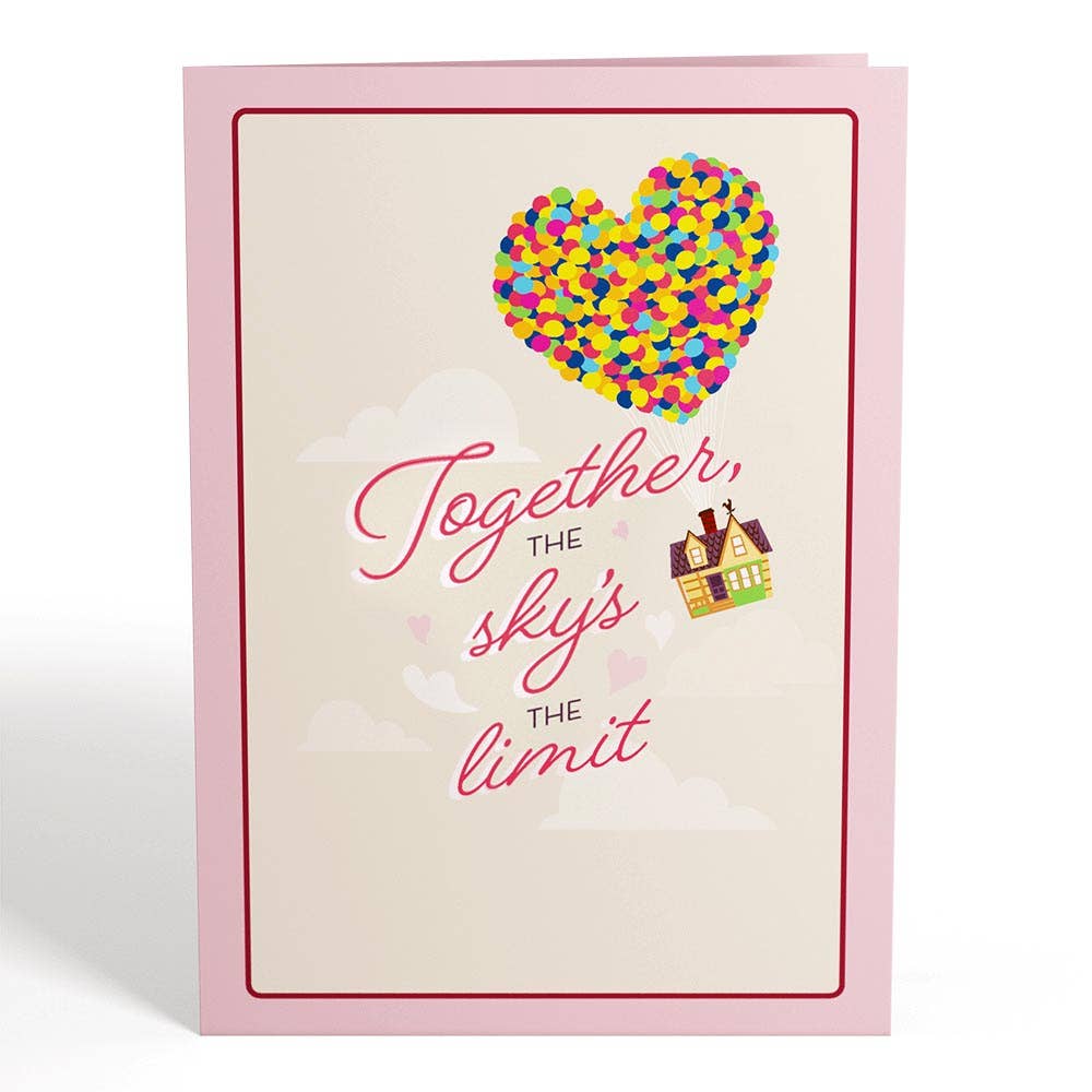 5x7" Disney and Pixar Up Carl & Ellie Pop-Up Card