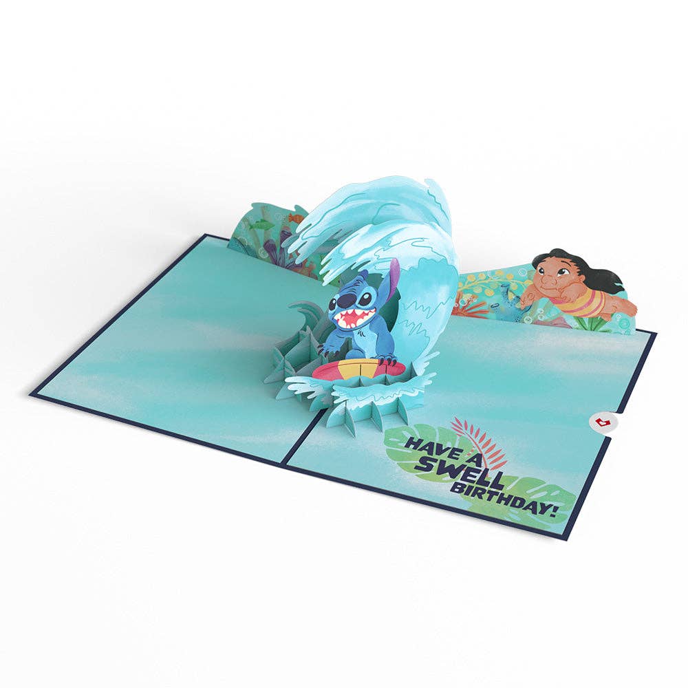 Disney's Stitch Cowabunga Birthday 5''x7'' Card