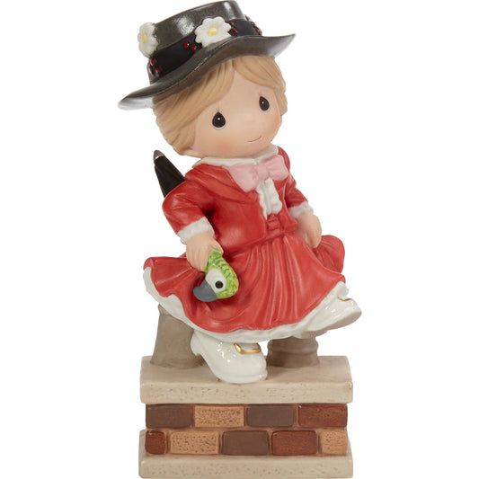 Mary Poppins In Red Dress Figurine Precious Moments Disney