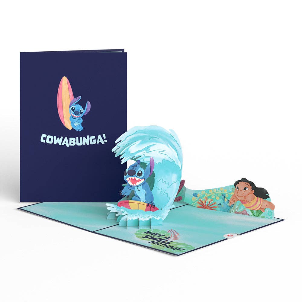 Disney's Stitch Cowabunga Birthday 5''x7'' Card