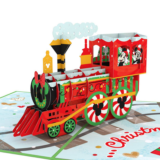 Disney's Mickey & Minnie Christmas Train 5''x7'' Card