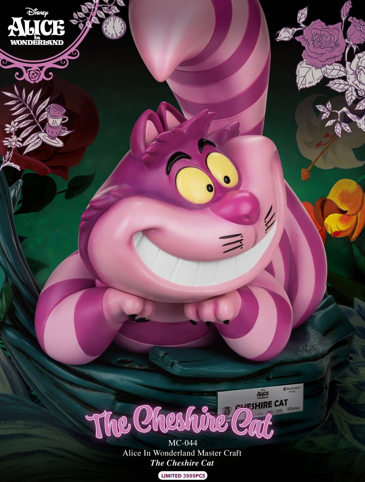 Alice In Wonderland Cheshire Cat Master Craft Table Top Statue