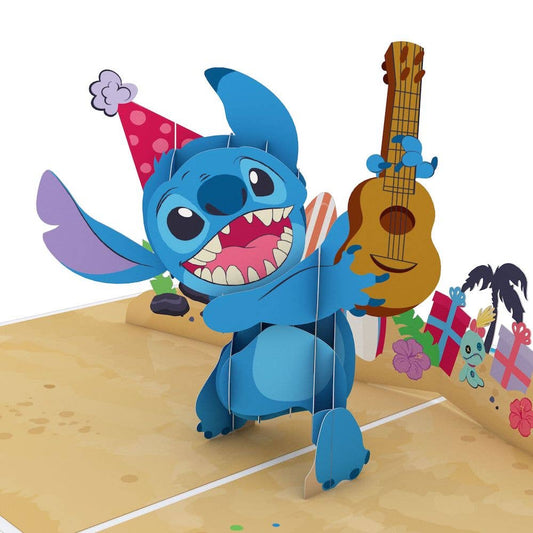 Disney's Stitch Rockin' Birthday 5''x7'' 3D Lovepop Card