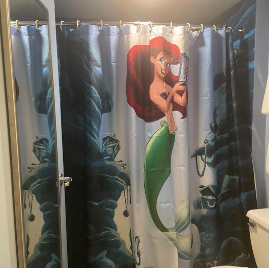 Ariel The Little Mermaid Shower Curtain Art of Animation Resort Walt Disney World