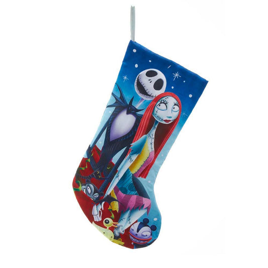 19" NIGHTMARE BEFORE CHRISTMAS JACK & SALLY STOCKING