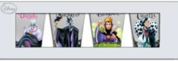Disney Villains 4pc Mini Glass Set