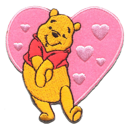 Winnie the Pooh with Heart Iron on Patch