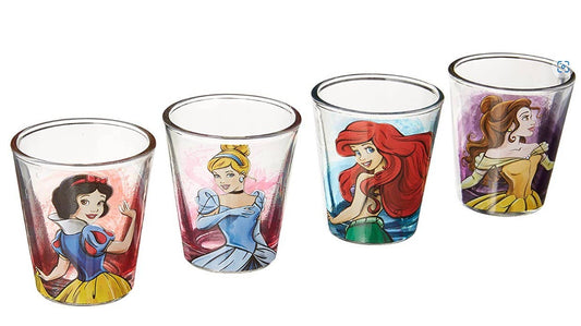 Disney Princess 4pc 1.5oz Mini Glass Set