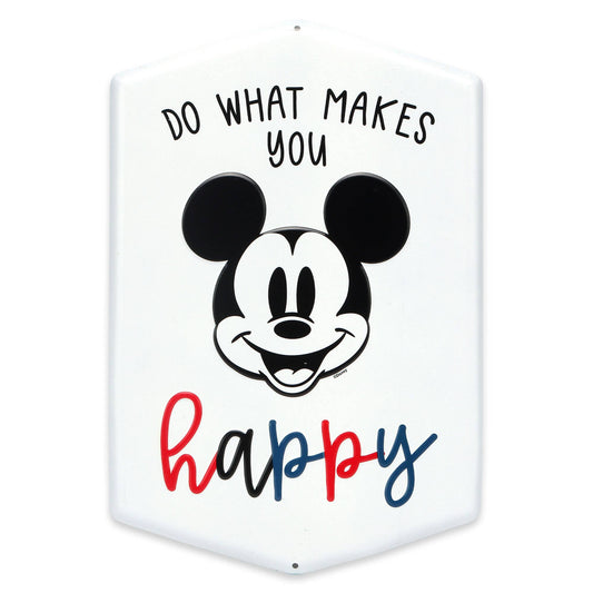 Disney Mickey Mouse Do What Makes You Happy Metal Sign