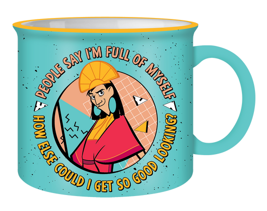 Kuzco Memphis Good Looking 20oz Ceramic Camper Mug - The Emperor's New Grove