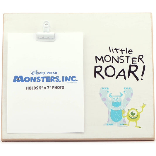 Monsters, Inc. Mike & Sulley Little Monster Roar Wood Photo Clip Frame DISNEY